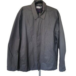 NWT Five Four Blaine Jacket Sz XL Charcoal‎ Gray Lightweight Coat Plaid Lined